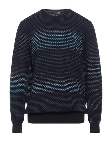 Harmont & Blaine Man Sweater Midnight Blue Size 3xl Wool, Acrylic, Alpaca Wool In Blue