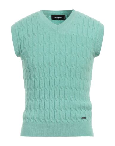 DSQUARED2 DSQUARED2 MAN SWEATER GREEN SIZE M MOHAIR WOOL, POLYAMIDE, WOOL, ELASTANE 