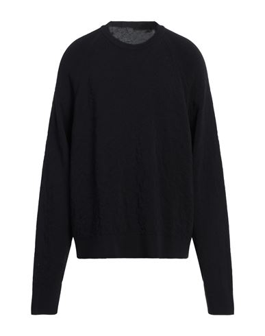 Y-3 Man Sweater Black Size L Organic Cotton, Polyamide In Black
