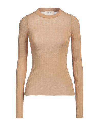 Sportmax Women Ribbed Wool Sweater In Nude