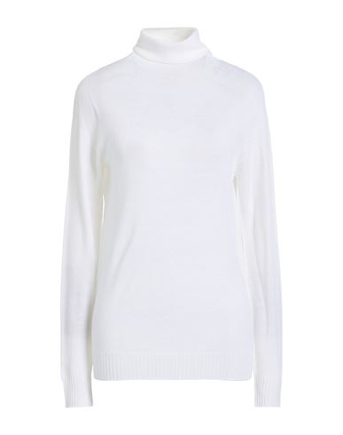 Fabiana Filippi Woman Turtleneck Ivory Size 12 Virgin Wool In White