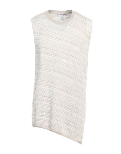 Comme Des Garçons Shirt Intarsia-knit Wool Sweater Vest In Gray