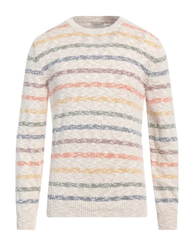 Altea Awning Striped Crew-neck Sweater In Beige