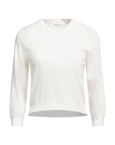 The Row Woman Sweater White Size M Silk, Polyester