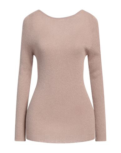 Fabiana Filippi Woman Sweater Sand Size 8 Viscose, Alpaca Wool, Mohair Wool, Polyamide, Polyester In Sand