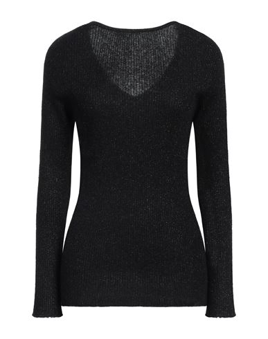 Fabiana Filippi Woman Sweater Black Size 12 Viscose, Alpaca Wool, Mohair Wool, Polyamide, Polyester In Black