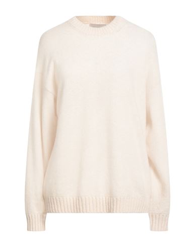 Laneus Woman Sweater Ivory Size 6 Cashmere, Silk, Polyester In White