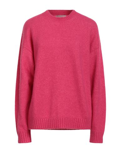 Laneus Woman Sweater Fuchsia Size 6 Cashmere, Silk, Polyester In Pink