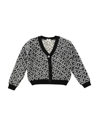Elisabetta Franchi Babies'  Toddler Girl Cardigan Black Size 5 Polyamide