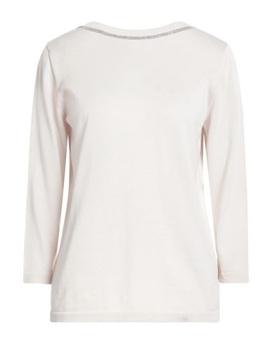 Fabiana Filippi Woman Sweater Sand Size 14 Cotton, Brass In Neutral