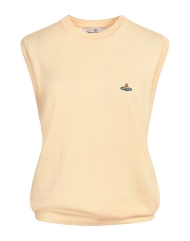 Vivienne Westwood Woman Sweater Pastel Yellow Size M Cotton, Cashmere In Yellow