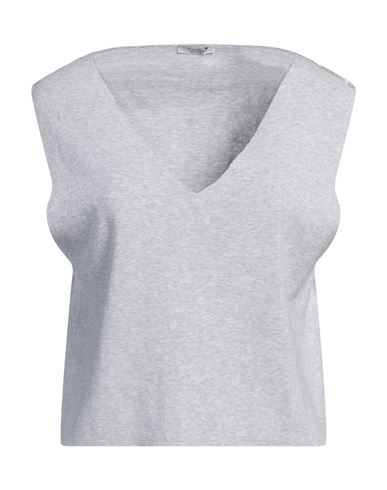 Peserico Woman Sweater Light Grey Size 12 Cotton In Grey