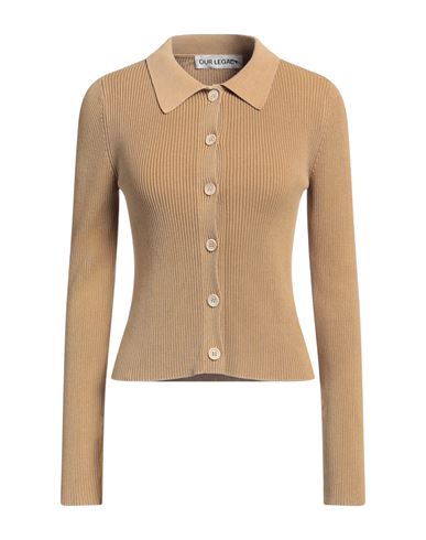 Our Legacy Sand-coloured Ribbed Cotton Cardigan Women In Beige