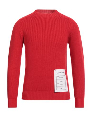 AMARANTO AMARANTO MAN SWEATER RED SIZE S WOOL 