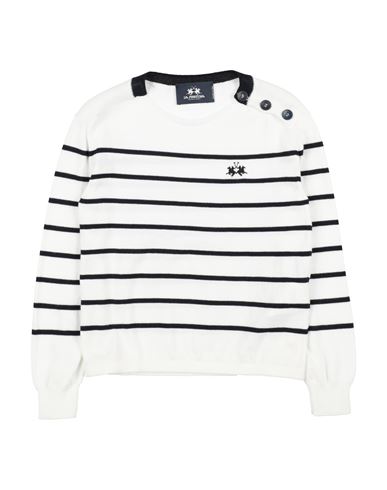La Martina Toddler Boy Sweater White Size 6 Cotton In White