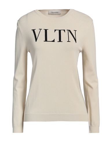 Valentino Garavani Woman Sweater Beige Size 6 Viscose, Polyamide In Beige