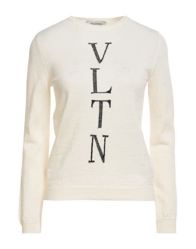 Valentino Garavani Woman Sweater Cream Size 8 Virgin Wool