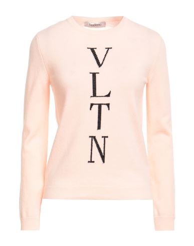Valentino Garavani Woman Sweater Apricot Size 8 Virgin Wool