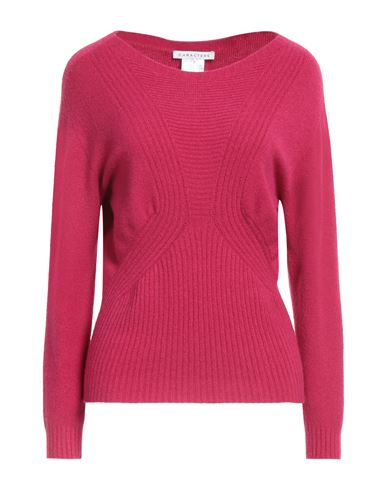 Caractere Caractère Woman Sweater Fuchsia Size 2 Viscose, Polyester, Polyamide In Pink