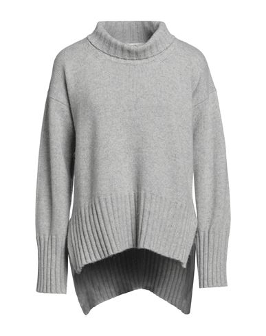 ALPHA STUDIO ALPHA STUDIO WOMAN TURTLENECK LIGHT GREY SIZE 8 WOOL, VISCOSE, POLYAMIDE, CASHMERE 