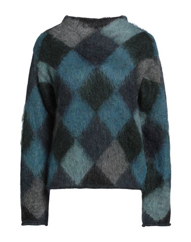 ALPHA STUDIO ALPHA STUDIO WOMAN SWEATER DEEP TEAL SIZE 10 MOHAIR WOOL, POLYAMIDE 