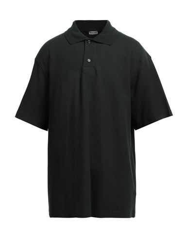 Burberry Man Polo Shirt Dark Green Size Xxl Cotton