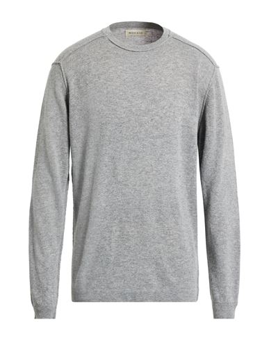 Wool & Co Man Sweater Light Grey Size Xxl Merino Wool, Viscose, Polyamide, Cashmere In Gray