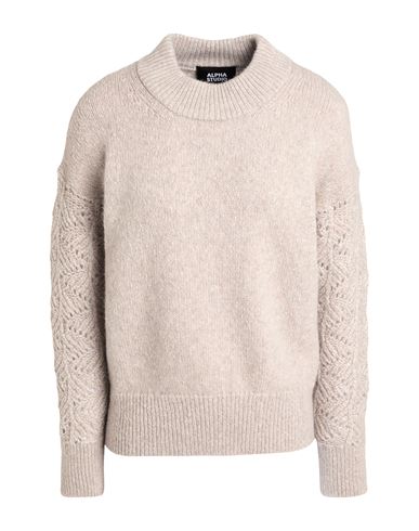 Alpha Studio Woman Sweater Beige Size 6 Alpaca Wool, Polyamide, Wool In Beige
