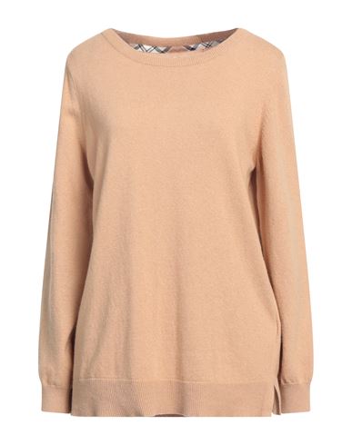 Barbour Woman Sweater Camel Size 10 Wool, Cotton