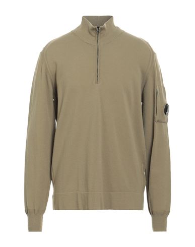 C.p. Company C. P. Company Man Sweater Sage Green Size 44 Virgin Wool, Polyester In Green