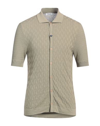 Heritage Man Cardigan Military Green Size 44 Cotton