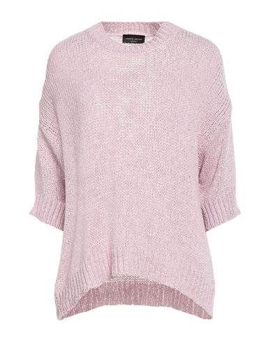 Roberto Collina Woman Sweater Lilac Size L Cotton, Polyamide In Pink
