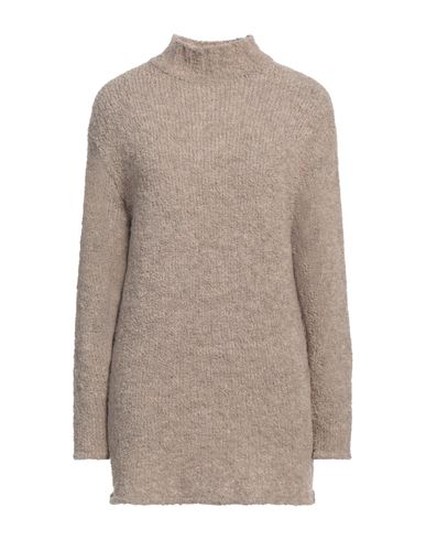 Our Legacy Woman Turtleneck Beige Size 16 Organic Wool, Recycled Polyester In Beige