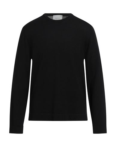 Vneck Man Sweater Black Size 46 Merino Wool In Black