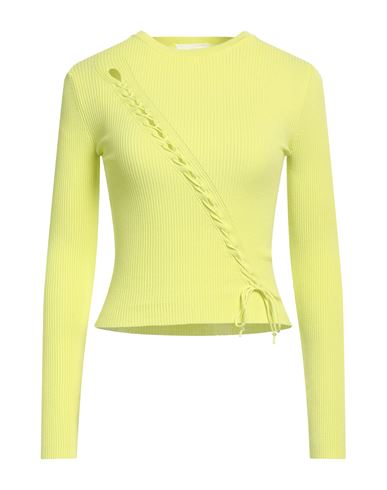 Vicolo Woman Sweater Lime Green Size Onesize Viscose, Polyester In Green