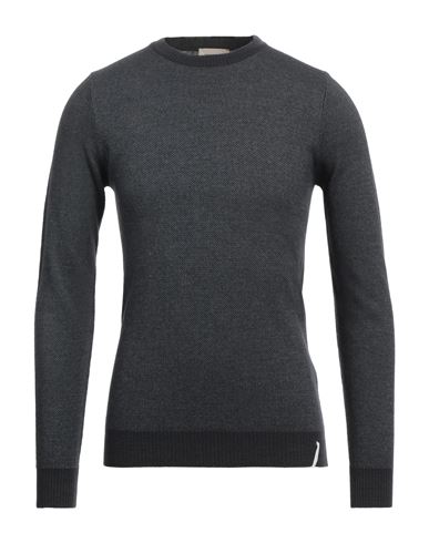 Brooksfield Man Sweater Charcoal Size 44 Wool, Cotton, Polyamide In Grey