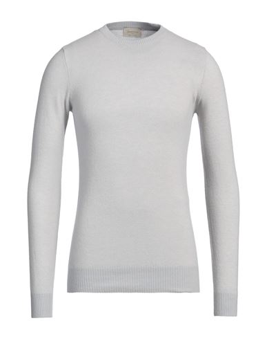 Brooksfield Man Sweater Light Grey Size 42 Wool, Cotton, Polyamide In Grey