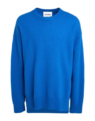 Jil Sander Man Sweater Bright Blue Size 40 Wool In Blue