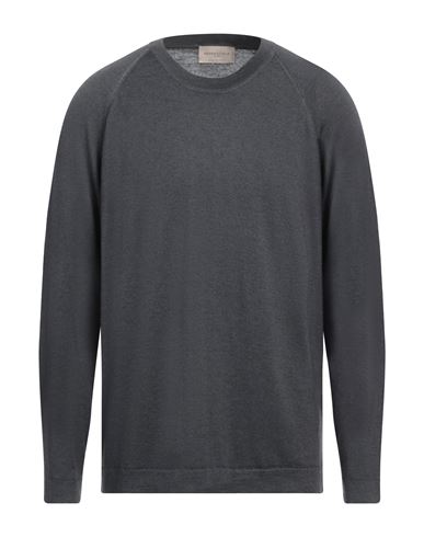 Brooksfield Man Sweater Charcoal Size 48 Virgin Wool In Grey