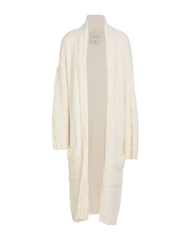 Compagnia Italiana Woman Cardigan White Size M Acrylic, Wool, Alpaca Wool, Viscose In White