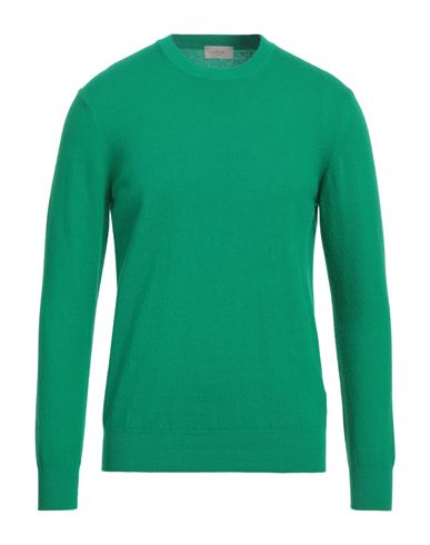 Altea Man Sweater Green Size M Virgin Wool In Green