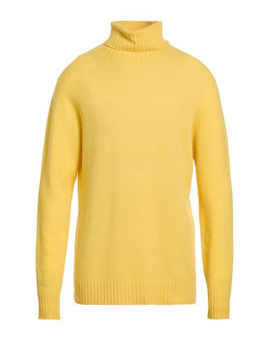 Altea Man Turtleneck Yellow Size Xxl Virgin Wool, Cashmere In Yellow