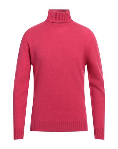 Altea Man Turtleneck Magenta Size L Virgin Wool, Cashmere In Magenta