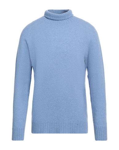 Altea Man Turtleneck Sky Blue Size Xxl Virgin Wool, Cashmere In Blue
