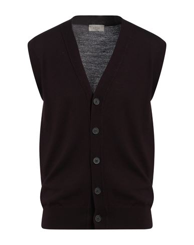 Altea Man Cardigan Burgundy Size L Virgin Wool In Red