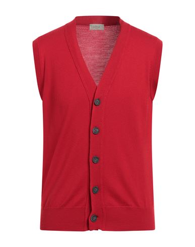 Altea Man Cardigan Red Size L Virgin Wool In Red
