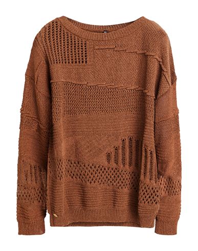 Manila Grace Woman Sweater Brown Size M Cotton, Polyester