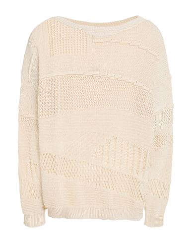 Manila Grace Woman Sweater Cream Size L Cotton, Polyester In White