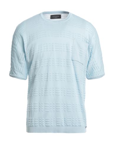 Gaelle Paris Gaëlle Paris Man Sweater Sky Blue Size Xl Cotton In Blue