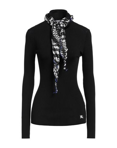 Burberry Black Viscose Blend Sweater In Black